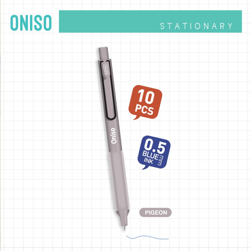 Bปากกาเจล แพ็ค10  ONI-9133-2